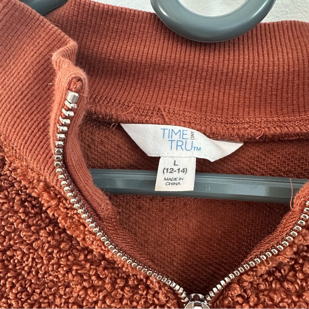 Fuzzy Rust Sweater - Picture 3 of 3